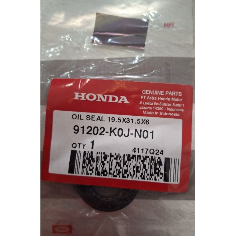 Seal krug as genio 91202-K0J-N01 AHM ORI