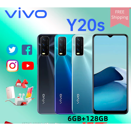 VIVO Y20s RAM 8GB/256GB 13MP Kamera Belakang Layar 6.51 inci