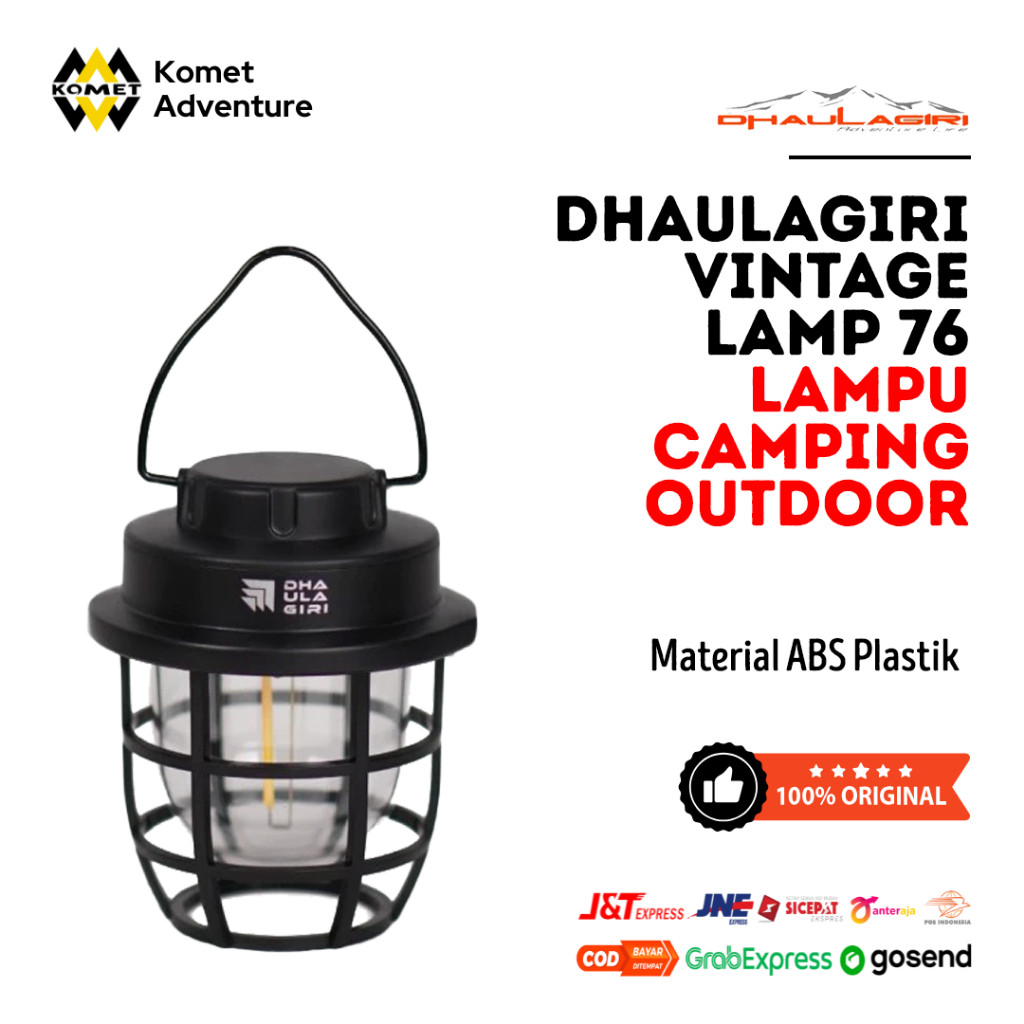 Dhaulagiri Vintage Lamp 76 - Lampu camping outdoor Lampu Camping Outdoor | Lampu Tenda Outdoor