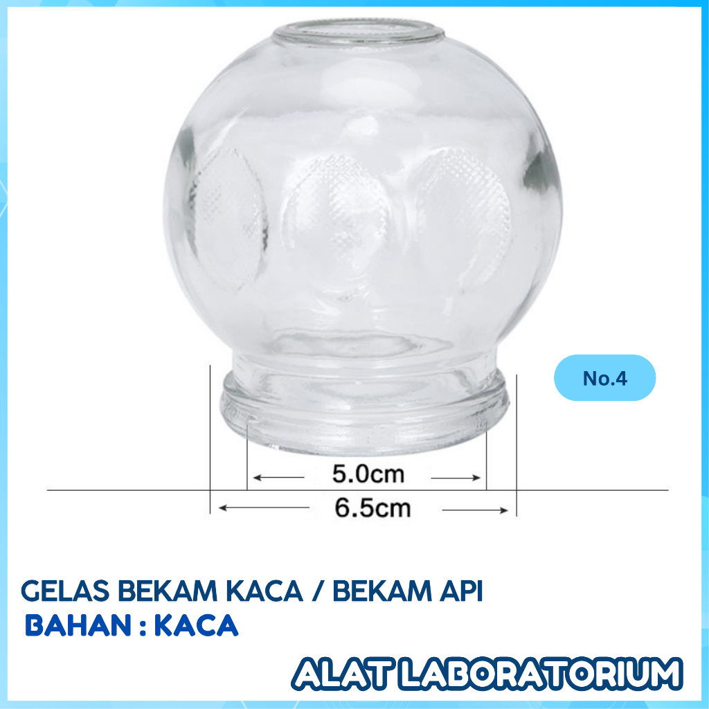 GELAS BEKAM KACA / GELAS BEKAM API / CUP BEKAM API / ALAT KOP TRADISIONAL /  ALAT TERAPI BEKAM #4