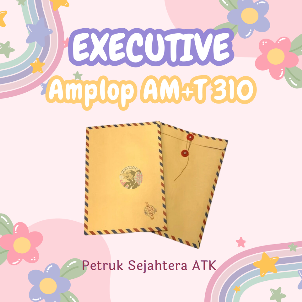 

[PAK] AMPLOP COKLAT TALI EXECUTIVE 310 AIRMAIL 25 x 35 CM / AMPLOP LAMARAN KERJA (10 PCS)