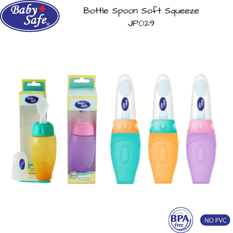 Baby Safe Bottle Spoon Soft Squeeze