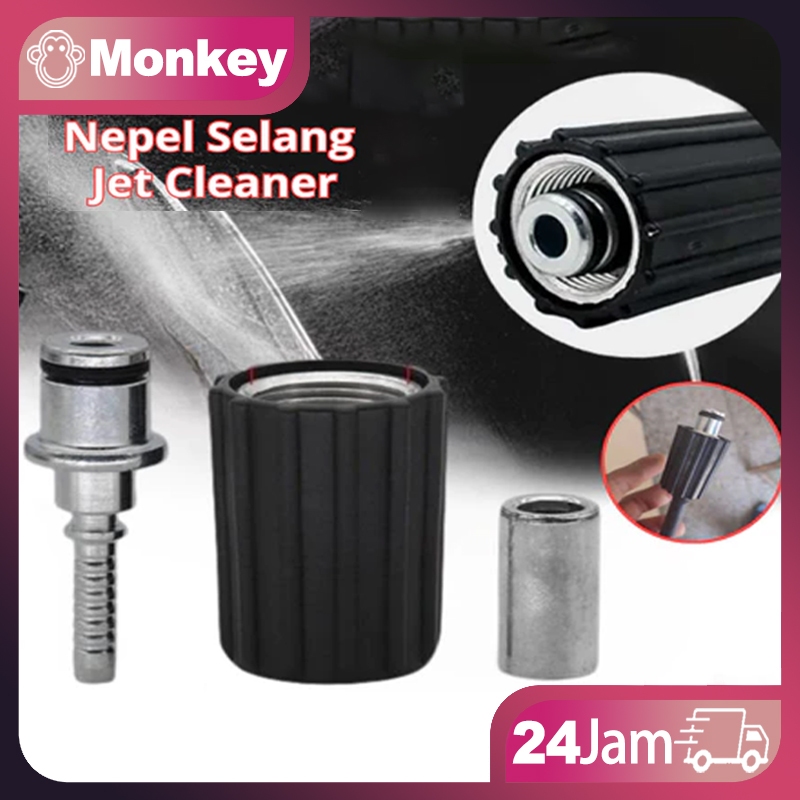 M22 X 15mm Fitting Nepel Selang Jet Cleaner High Pressure Washer Universal