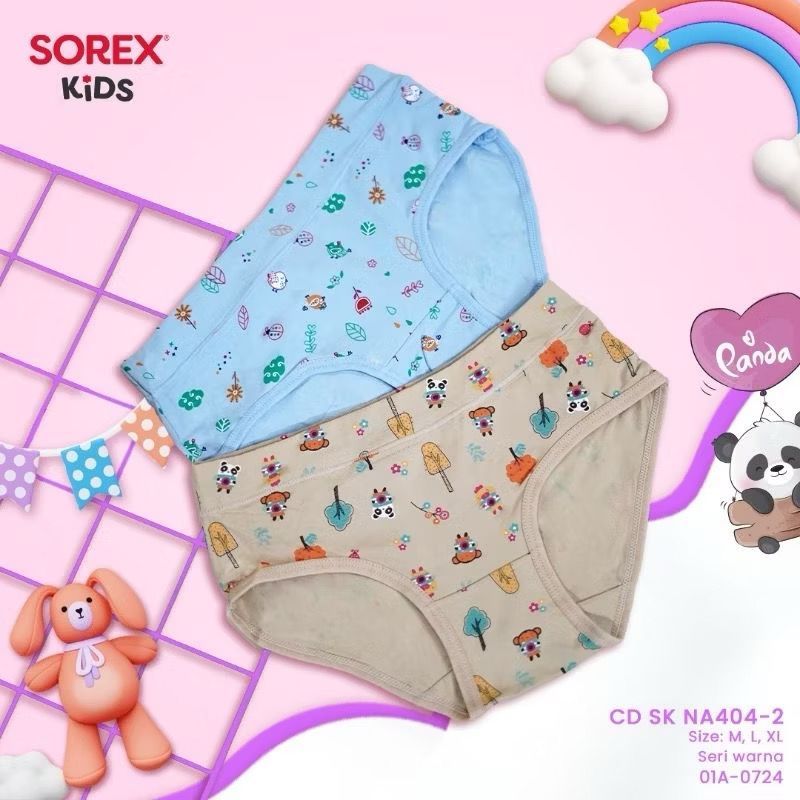 SOREX KIDS | Celana Dalam Anak Perempuan Art NA 404-2 / CD Cewek USIA 2 s/d 10 Tahun