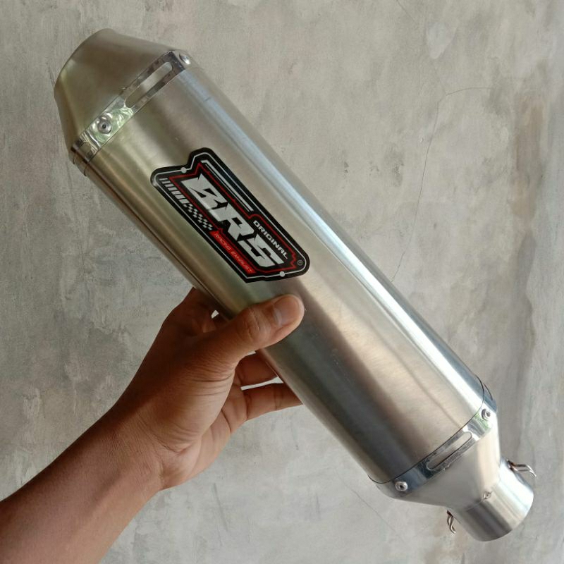 Top produk. slincer knalpot BRS model kapsul panjang 30cm, inlet 50 sarangan full
