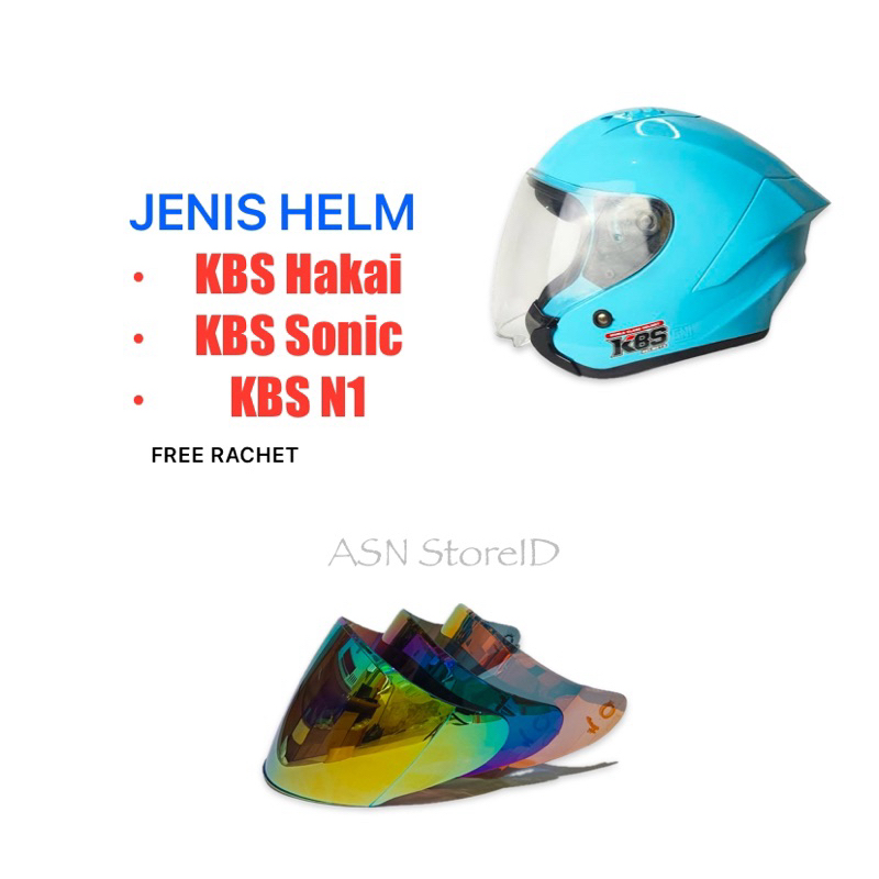 Kaca FLAT VISOR Helm KBS Hakai KBS Sonic KBS N1 Free Rachet