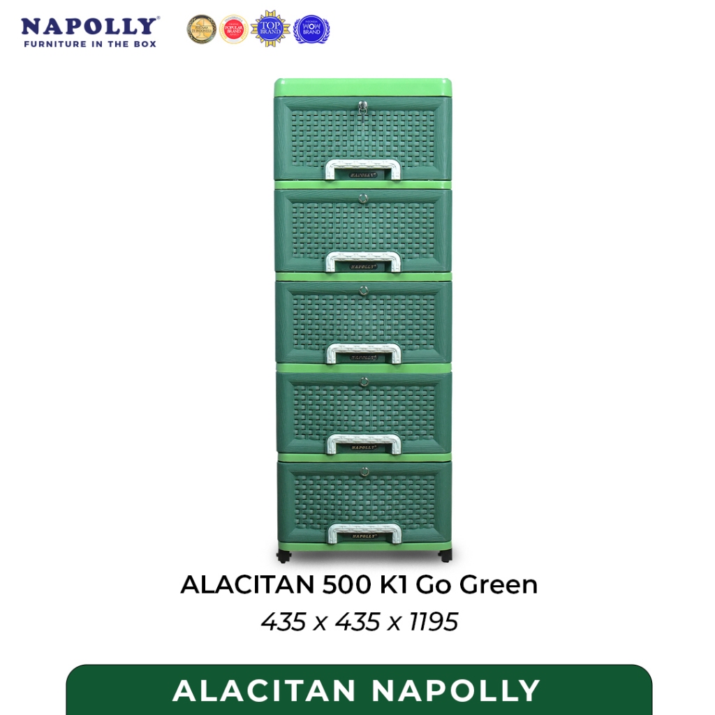 Lemari Pakaian Plastik Napolly / Lemari Anak ALACITAN-500 K1