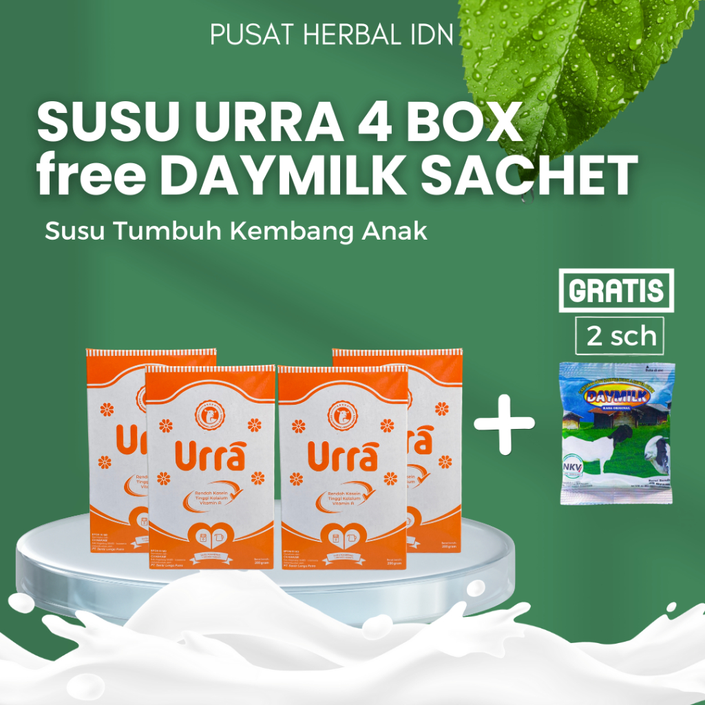 

Susu kambing Saneen URRA -200 GRAM Menambah Tinggi dan Berat Badan Anak - 4 BOX