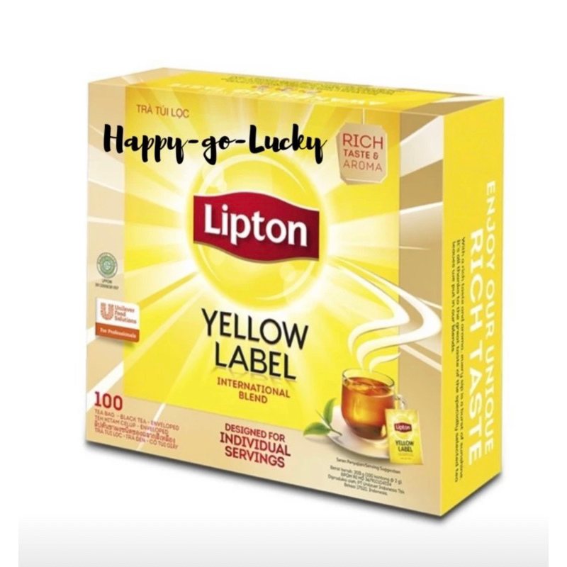 

Lipton Yellow Label Tea Bag Envelope / Non Envelope 100 Kantong Teh Celup