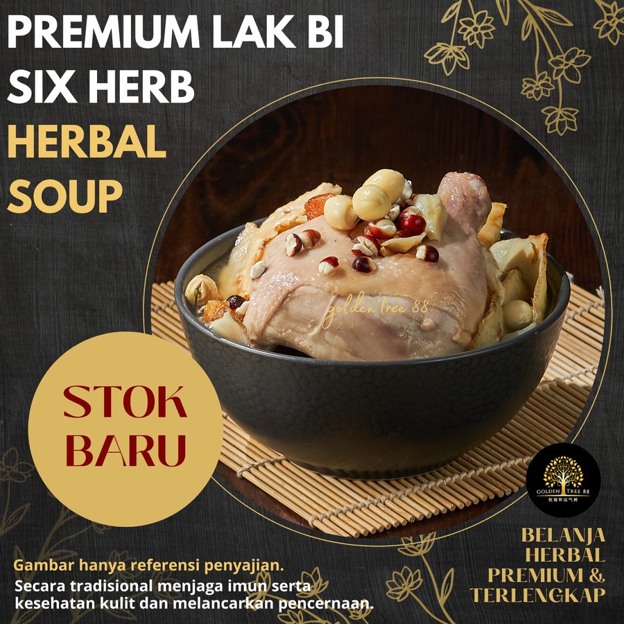 

Premium Paket Ekonomis Lak Bi Soup Chinese Six Herb Sup Lakbi Theng