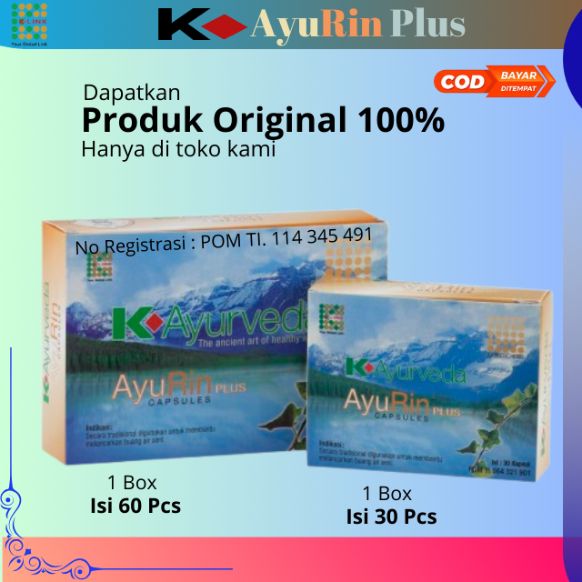 AyuRin Herbal Plus AyuRin Ayurvedic Formula AyuVeda Plus Care Original Dari PT K-Link