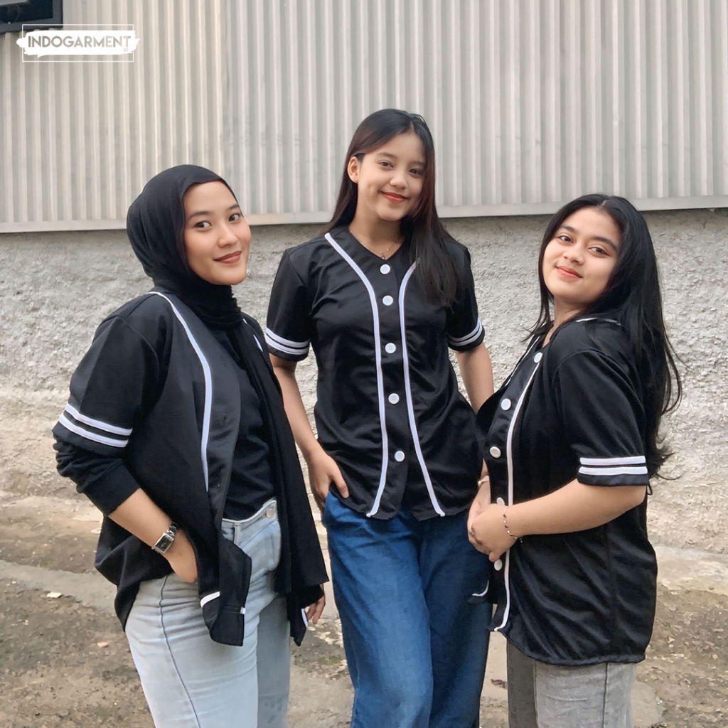 INDOGARMENT Baju Baseball Baju Couple Baju Seragam Olahraga Baju Seragam Keluarga Baju Baseball Cust