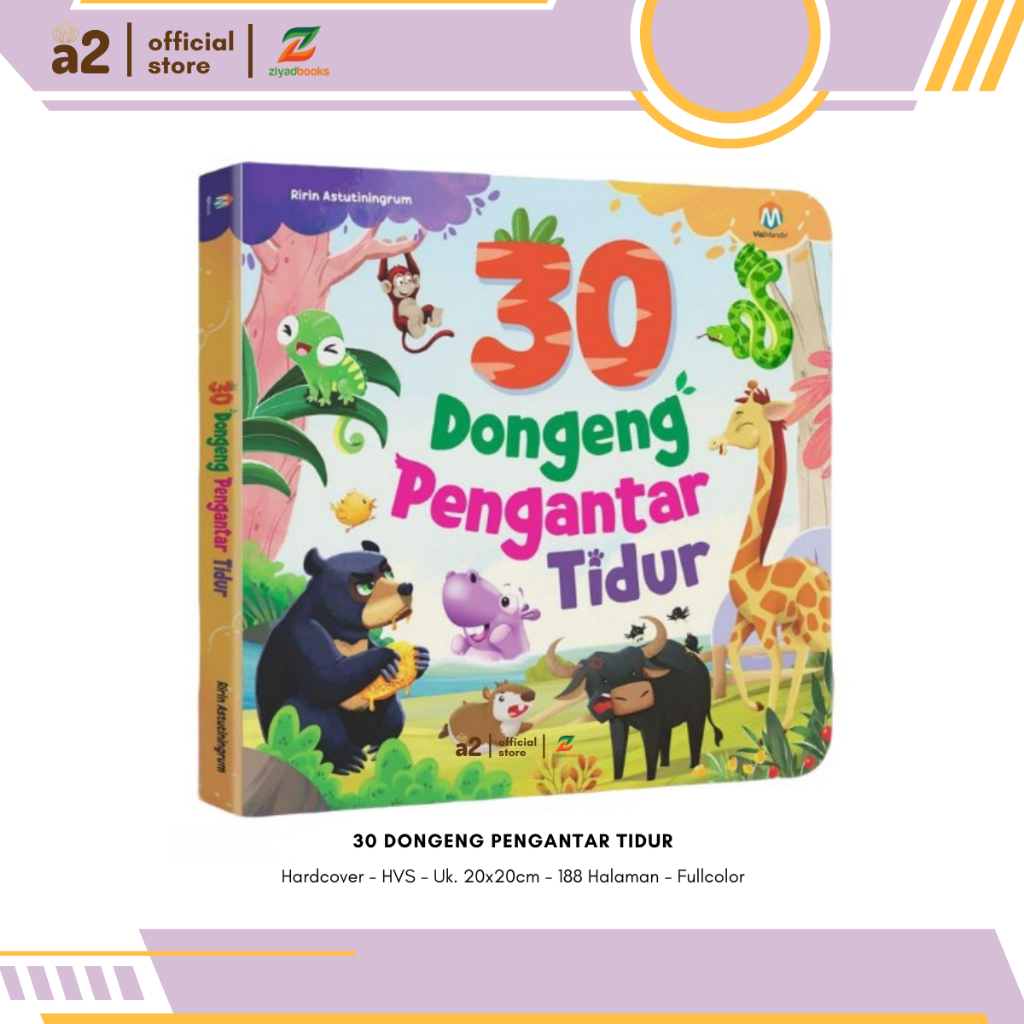 [Ziyadbooks] Buku Cerita Hardcover 30 Dongeng Pengantar Tidur
