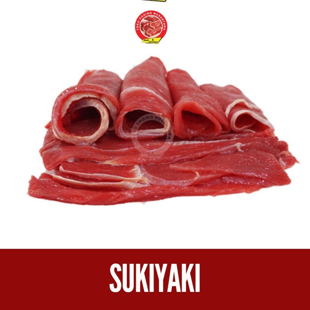 

Daging Sukiyaki 500 Gram I Daging Slice Frozen