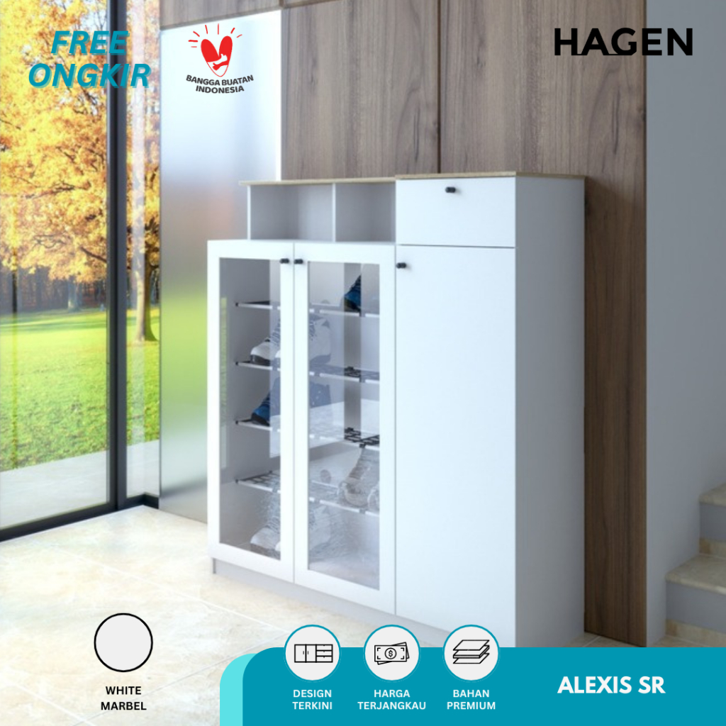 GARVANI X HAGEN - ALEXIS SR Rak Sepatu / Lemari Sepatu