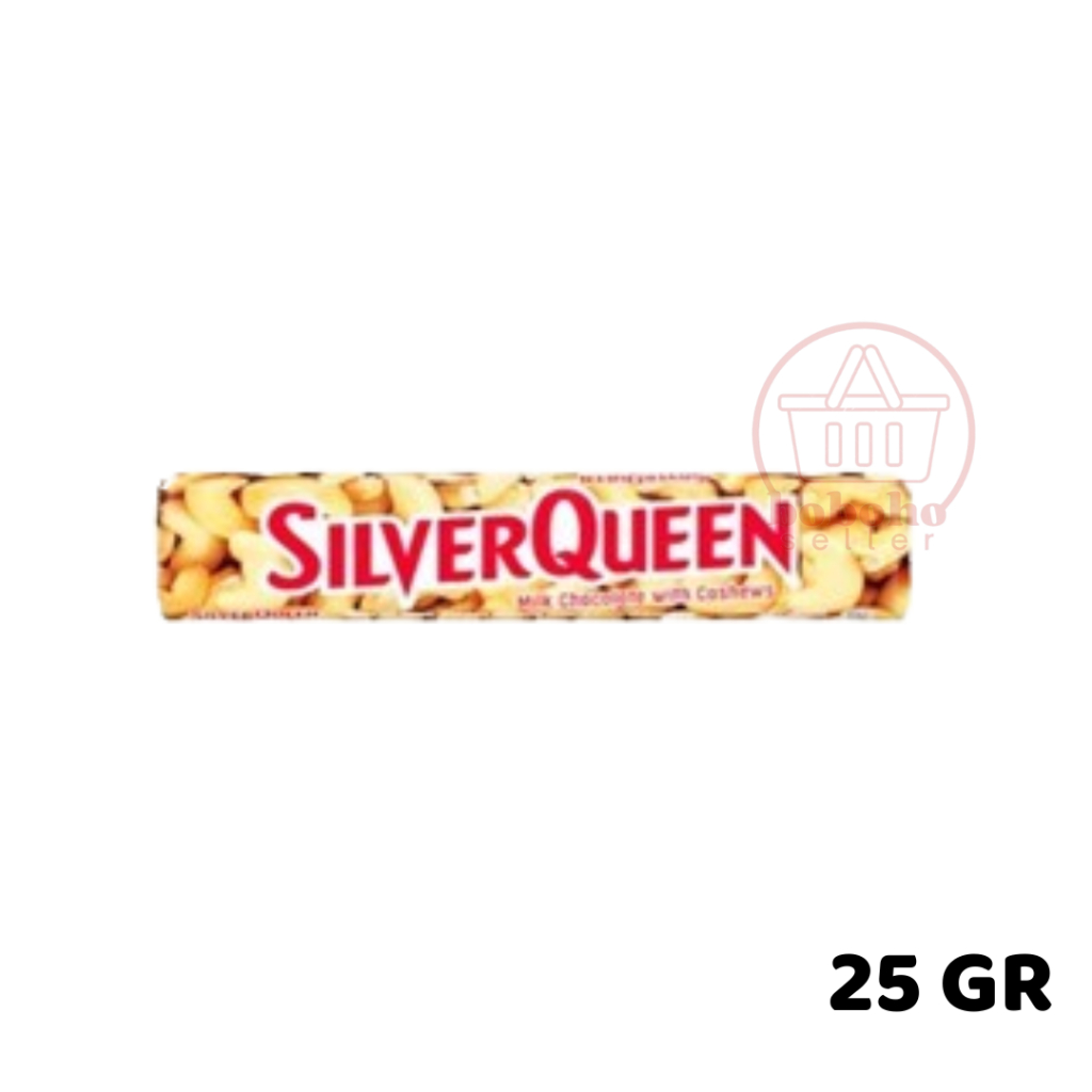 

Silverqueen Milk Chocolate Cashew 25 gr Silver queen coklat