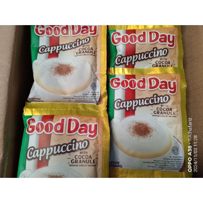 

Good day Cappuccino with Choco Granule renteng 10S x 25gr