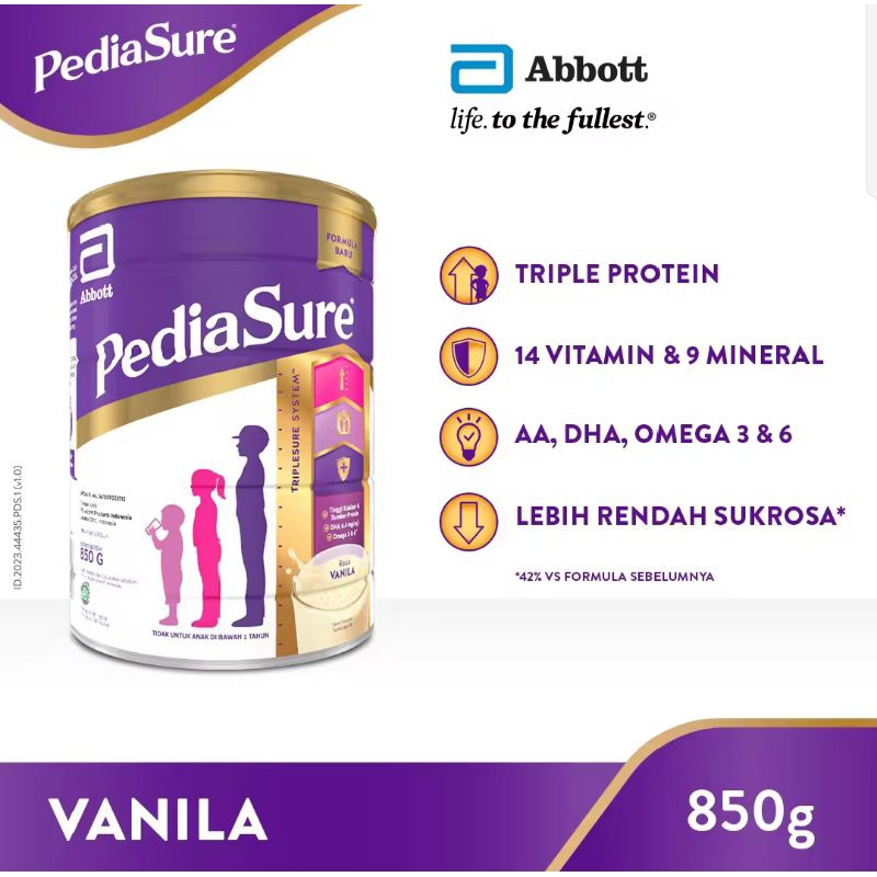 

PediaSure Vanila (1-10th) 850gr - Nutrisi Pertumbuhan