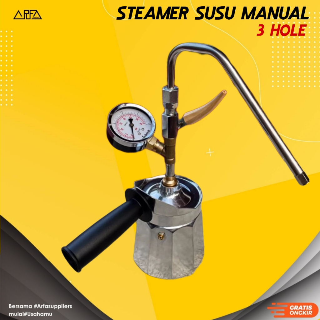 Steamer Susu Manual Latte Art 3 Hole