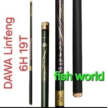 Tegek DAWA Linfeng 6H high carbon, ringan & kaku 3.6-6.3m