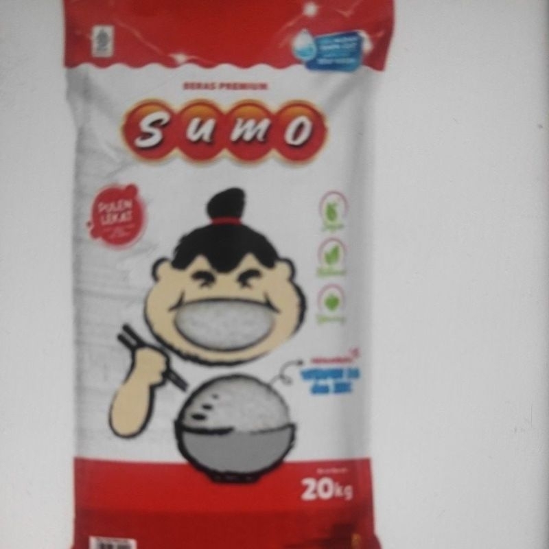 

Beras cap merek sumo kemasan merah 20 kg