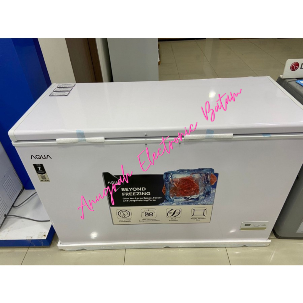 Chest Freezer AQUA AQF305GC / Freezer Box Aqua AQF 305GC 300L BATAM