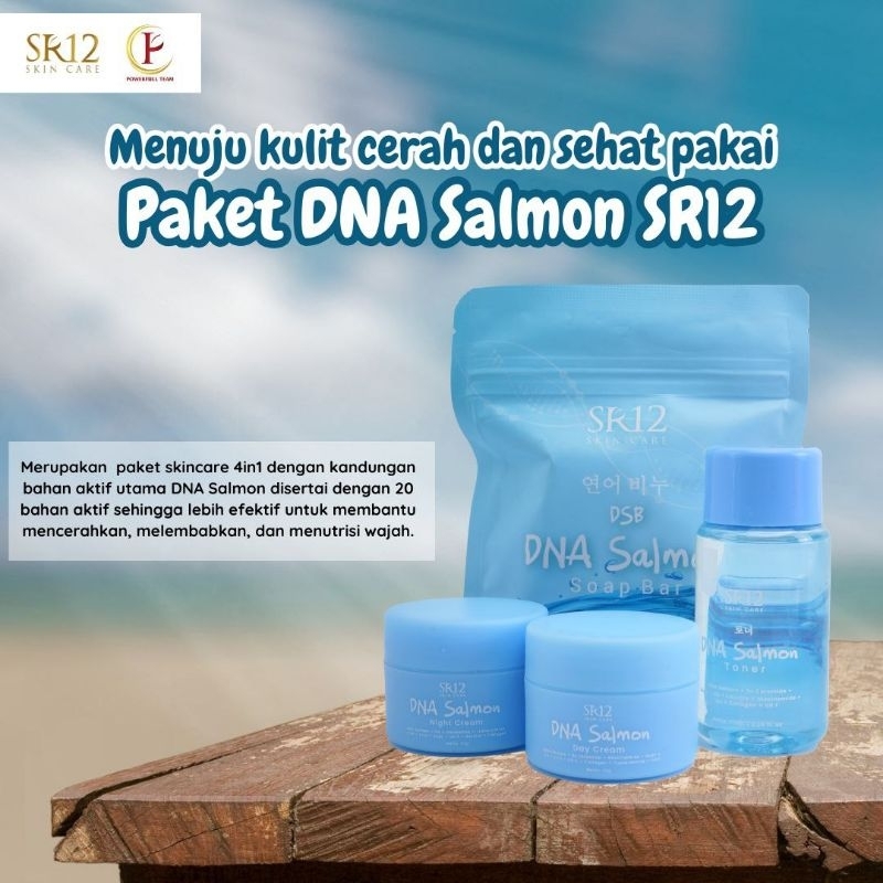 PAKET CREAM DNA SALMON SR12 / cream flek hitam / anti aging