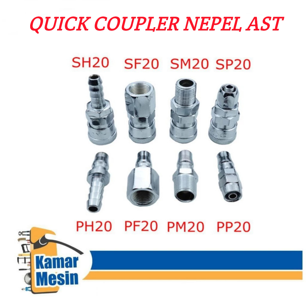AST Quick Coupler Coupling Nepel Coupler Kompresor Quick Coupling Kompresor AST