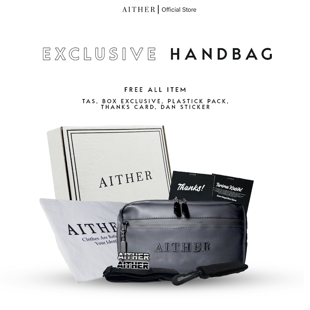 HANDBAG EXCLUSIVE AITHER COLLECTION || CLUTCH TAS SELEMPANG COWOK KEREN