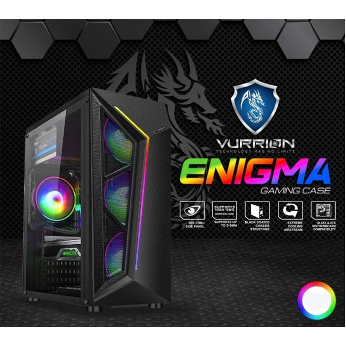 CASING PC VURRION CASING KOMPUTER GAMING VURRION ENIGMA PC CASE