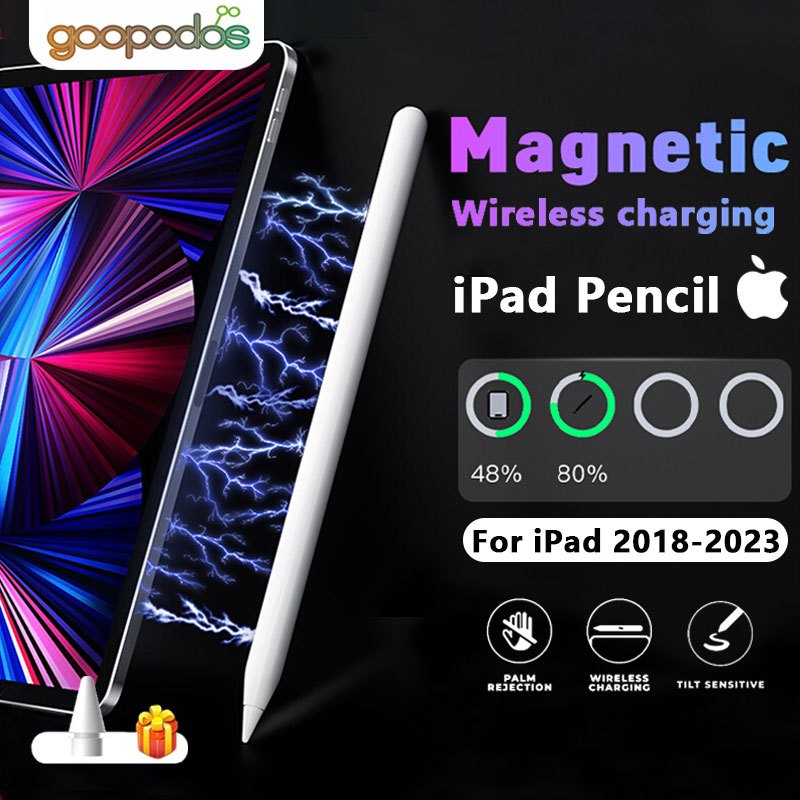 Goopodos Apple Pencil Series Stylus Pencil for iPad with Palm Rejection Stylus Pen Wireless Charging