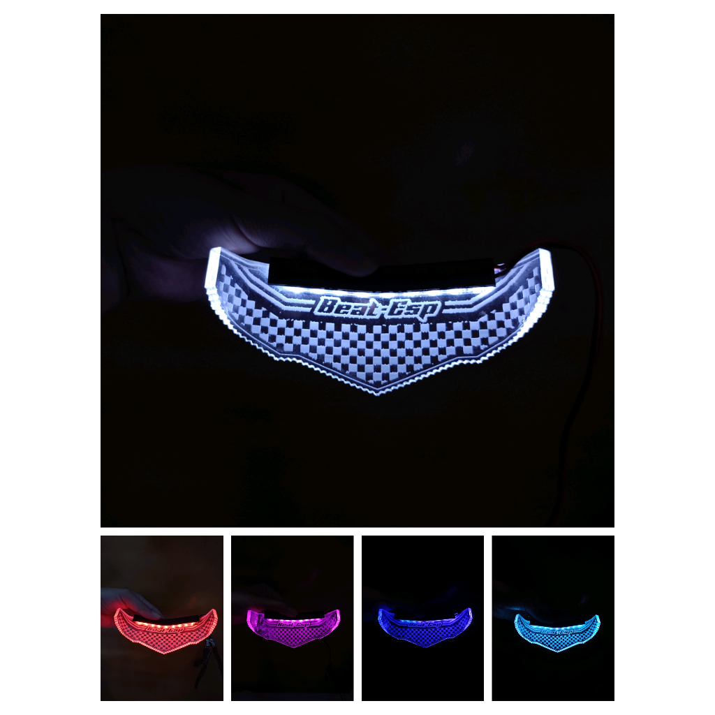 Slim Frame Lampu Depan Motor Beat ESP Akrilik Design CNC Laser