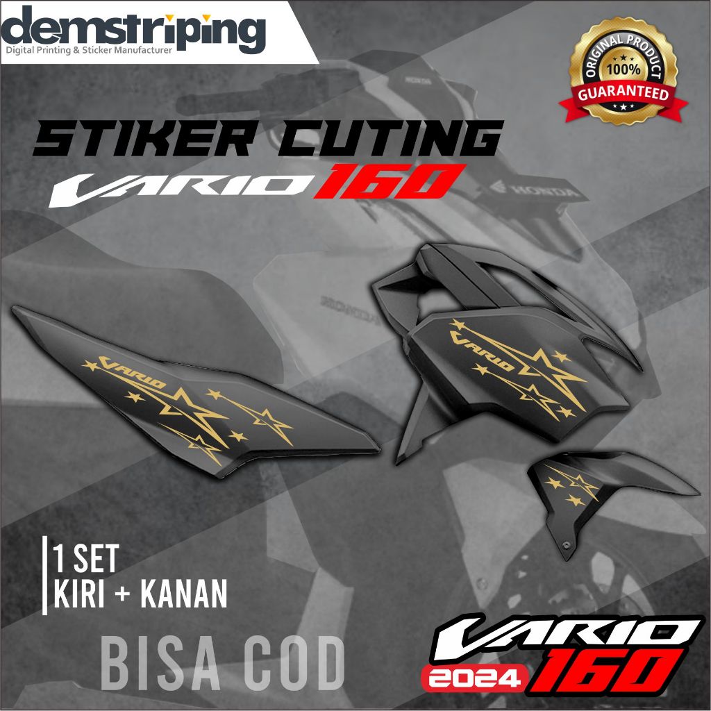 Stiker cuting vario 160, stiker body motor vario 160 simple dan elegan , terlaris dan termurah