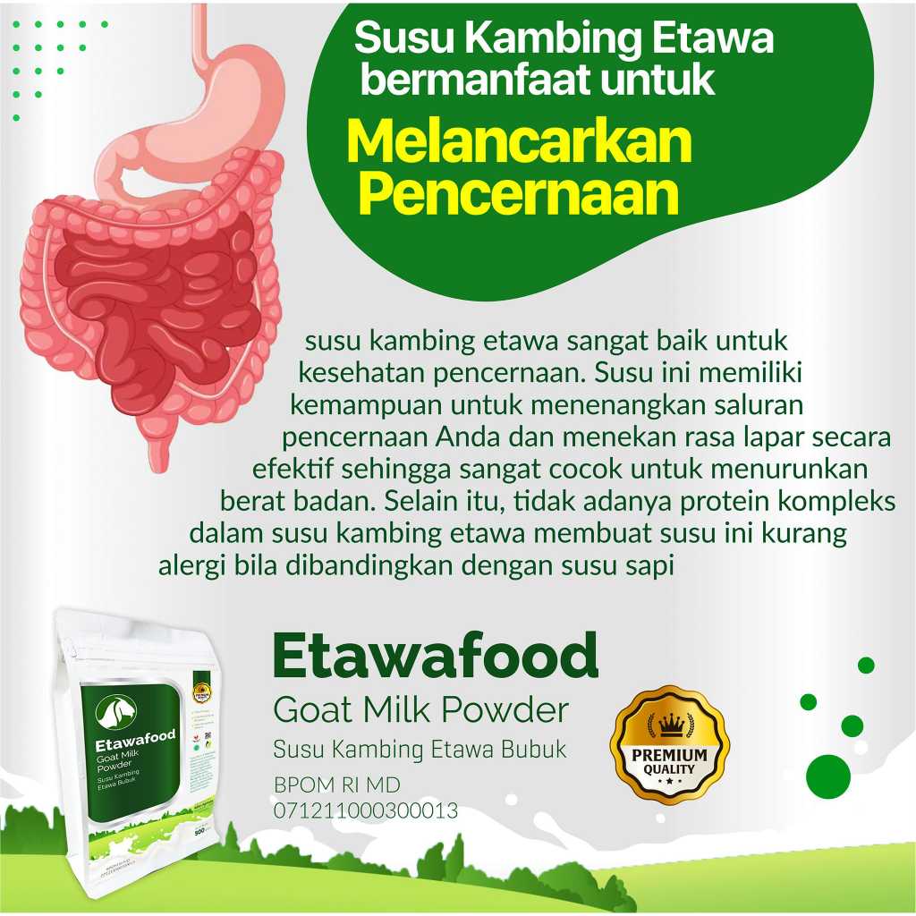 

BPOM Susu Kambing Bubuk Etawafood Goat Milk Powder 1000GR Susu Kambing Etawa Bubuk ORIGINAL