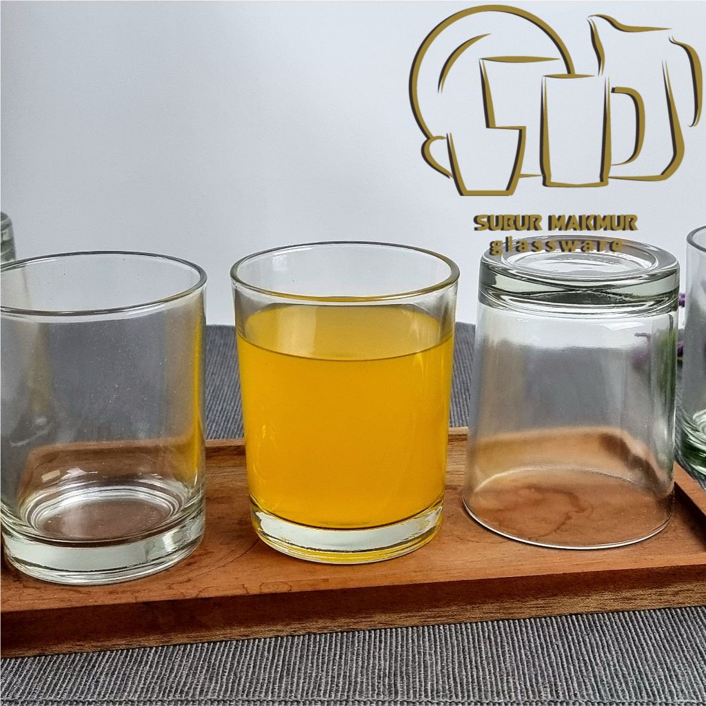 [6 Pcs] Gelas Whisky 250ml Kedaung (MX-9). Soft Drink Glass