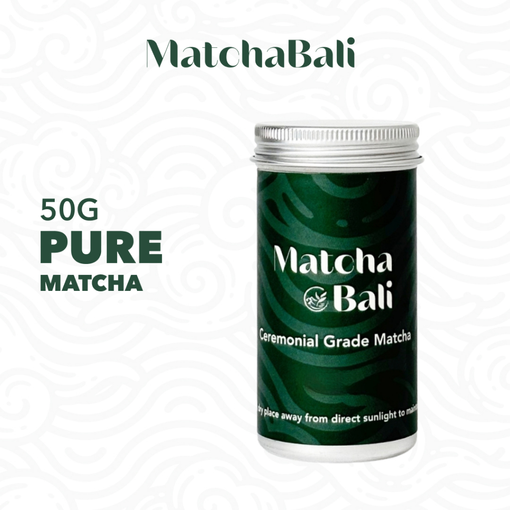 

Ceremonial Grade Matcha Powder 50g Tin - 100% Pure Uji Matcha Japan by MatchaBali