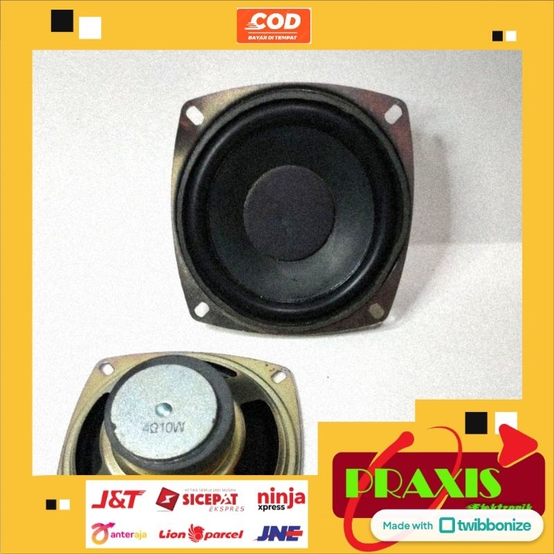 Speaker 4 Inch 4 Ohm 10 Watt Woofer  Murah