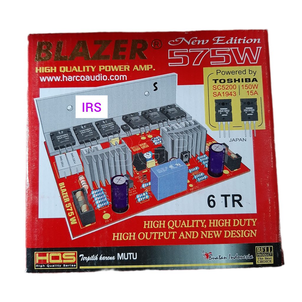 KIT POWER BLAZER 575W TRANSISTOR TOSHIBA ASLI 575 WATT MONO TR FINAL ASLI AMNPLIFIER BGR BELL