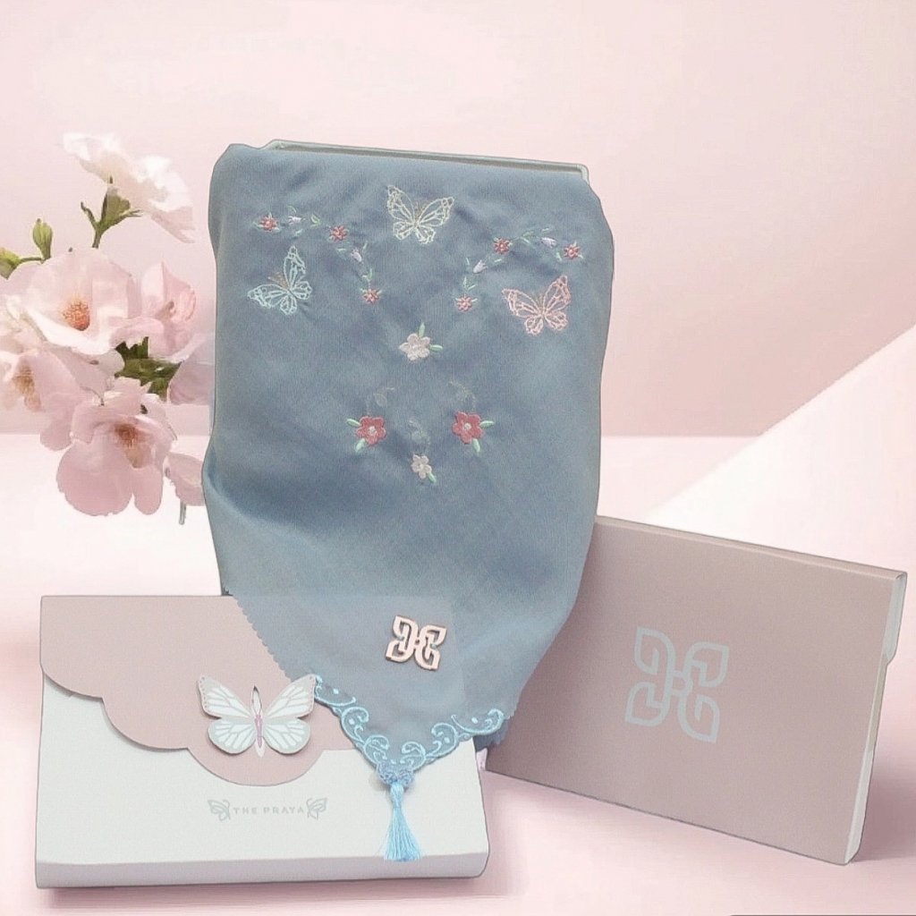 HIJAB BORDIR PREMIUM /HIJAB BORDIR SEGIEMPAT CANTIK