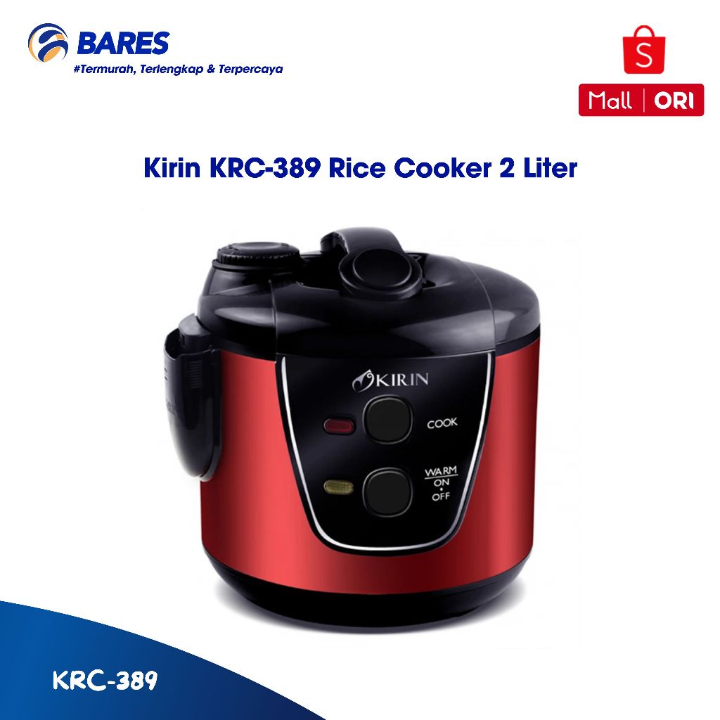 Kirin KRC-389 Rice Cooker 2 Liter