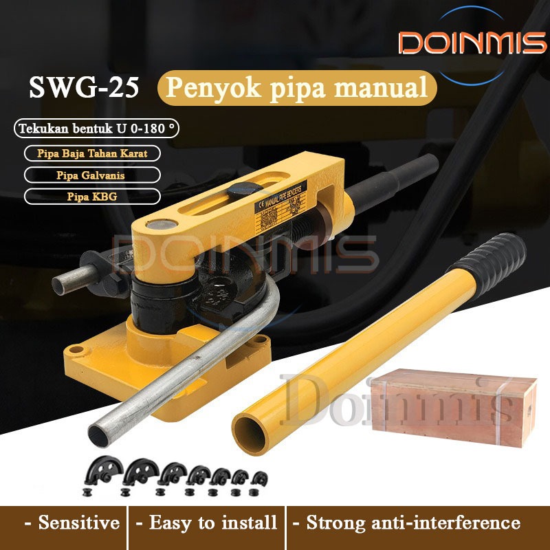 Alat Bending Pipa Manual 10-25mm Besi/Steel/Tembaga/Aluminum Pipe Bending Tool Alat Bengkok Besi
