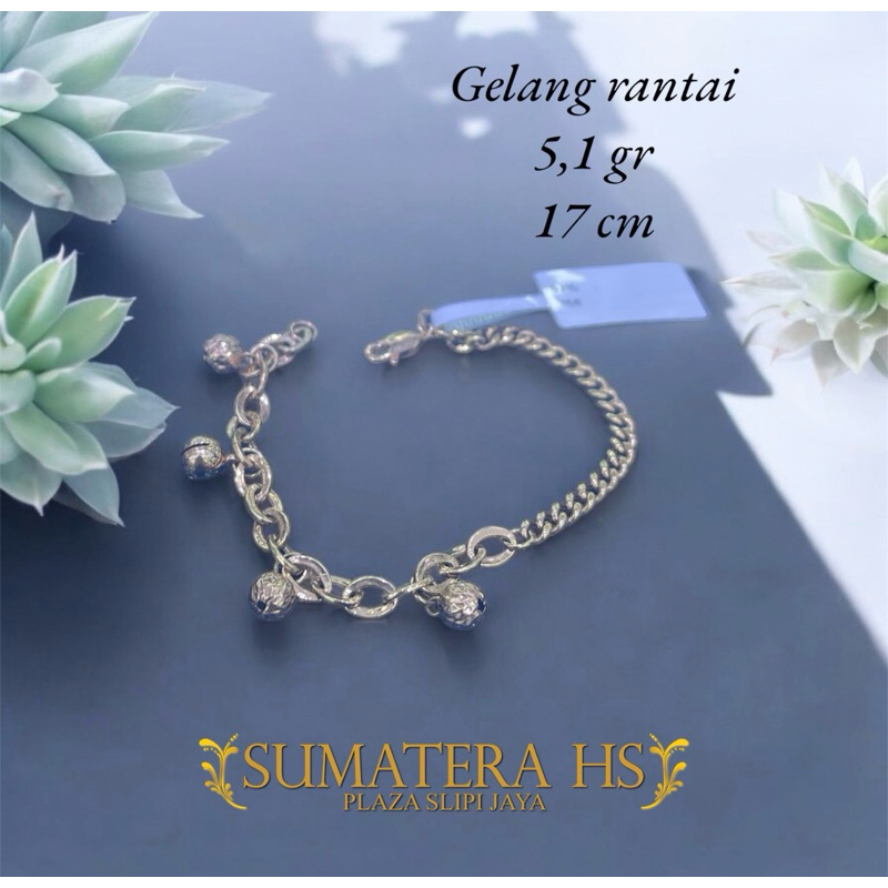 Gelang rantai fashion emas 750%/17K/18K/22K