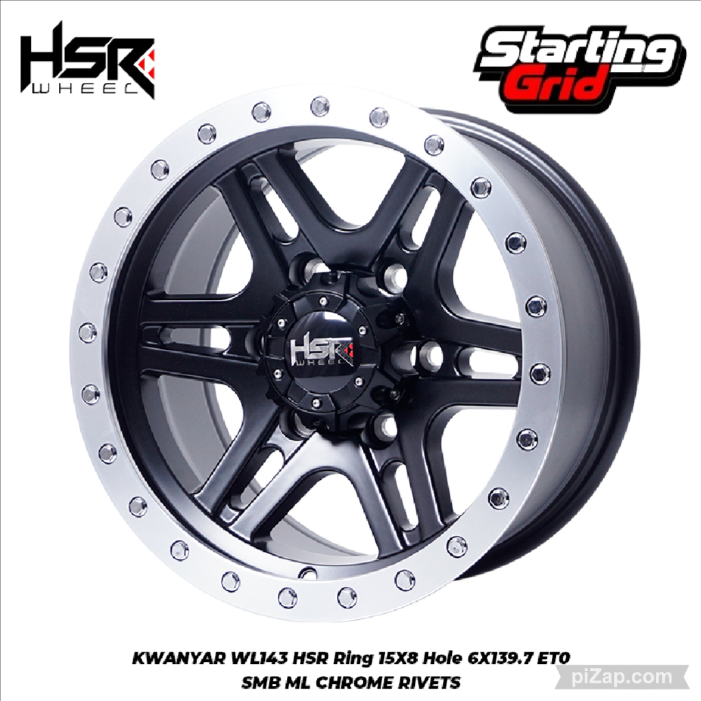 Velg Offroad Original HSR R15 Untuk Mobil Triton, Panther, Land Crushier
