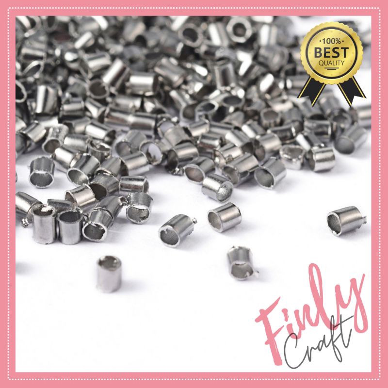 10.000 PCS STOPPER LADA STOPPER MERICA STOPPER BIJI LADA STOPER MERICA END BEADS STOPPER TABUNG STOP