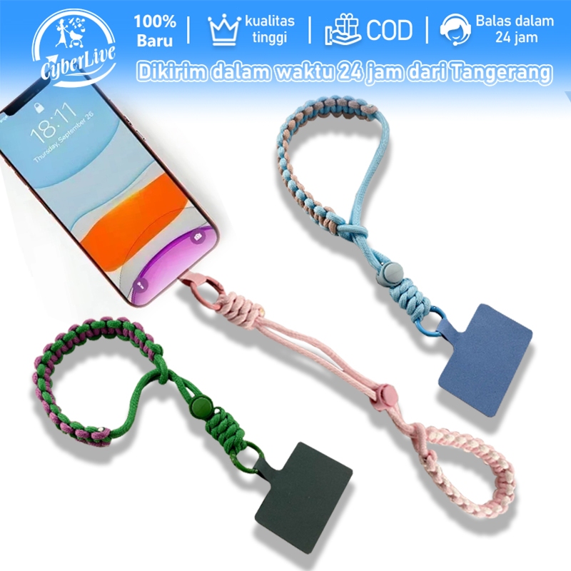 

Strap Tali Hp Tali Hp String Gantungan Pergelangan Tangan Dikepang Rantai