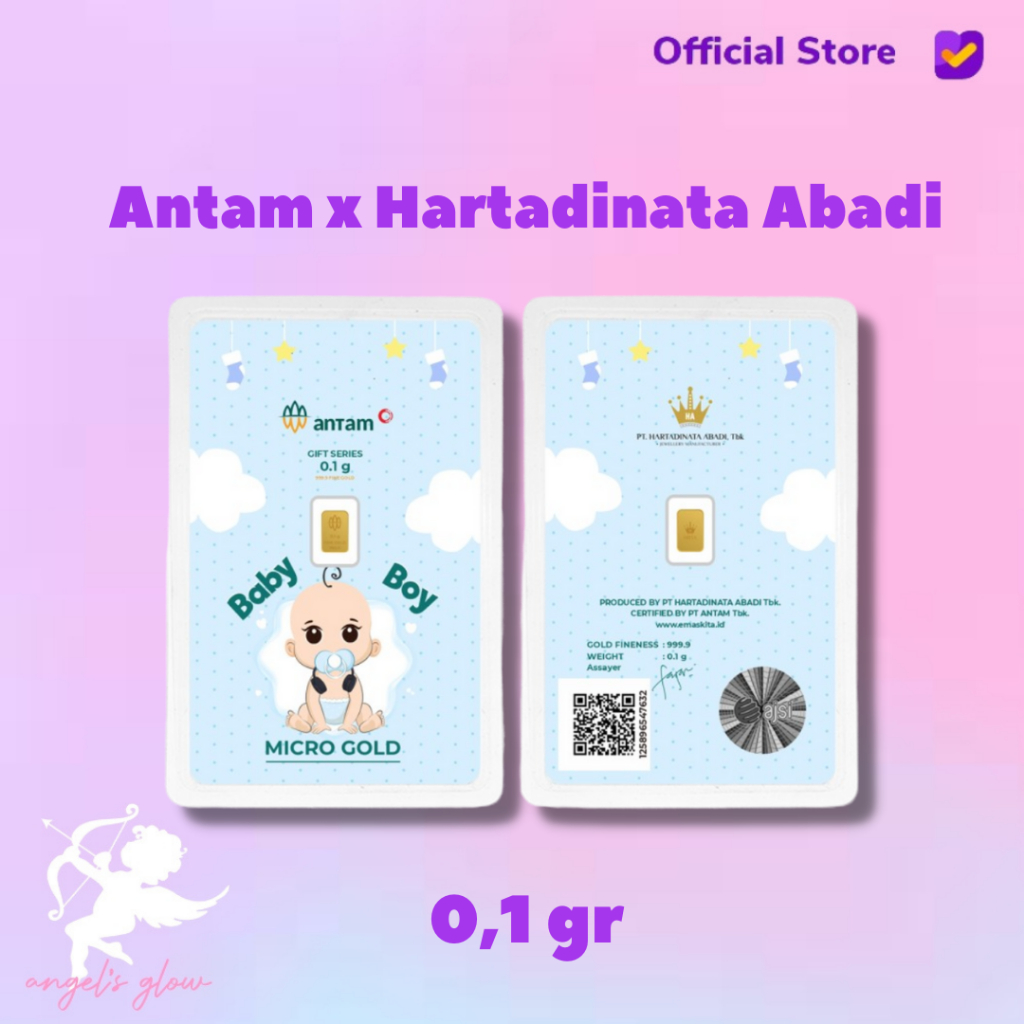 Micro Gold Antam Hartadinata 0.1 & 0.25 Gram Baby Boy 01