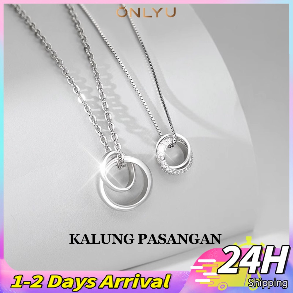 kalung Couple Pasangan-YOU AND ME kalung pasangan Chinese style kalung Titanium