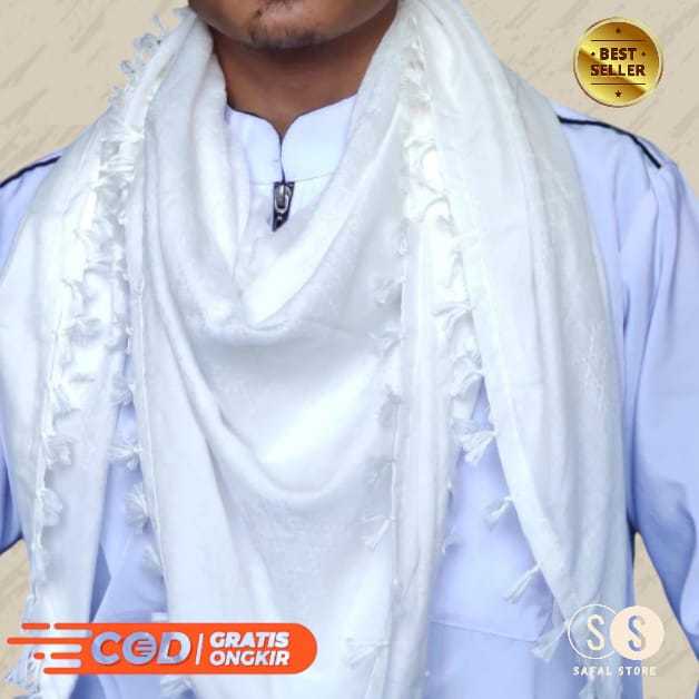 TERLARIS SORBAN PRIA WANITA HITAM PUTIH POLOS SORBAN HIJAB ARAB TURKI VIRAL