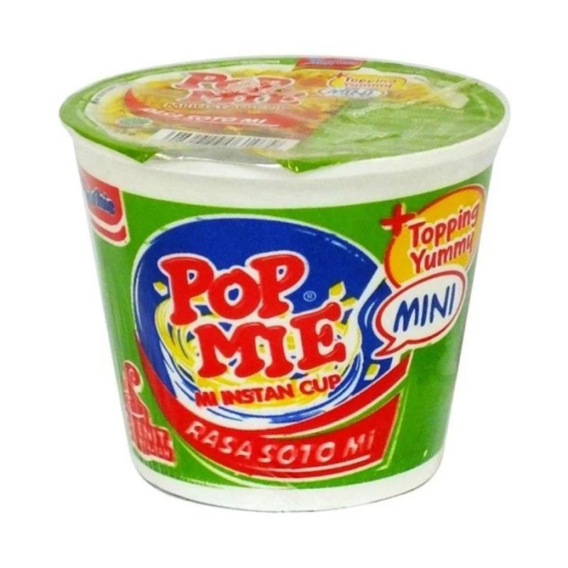 

1 dus pop mie mini snek ayam isi 12 cup
