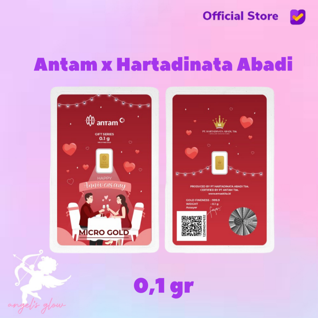 Micro Gold Antam Hartadinata 0.1 & 0.25 Gram Anniv 01